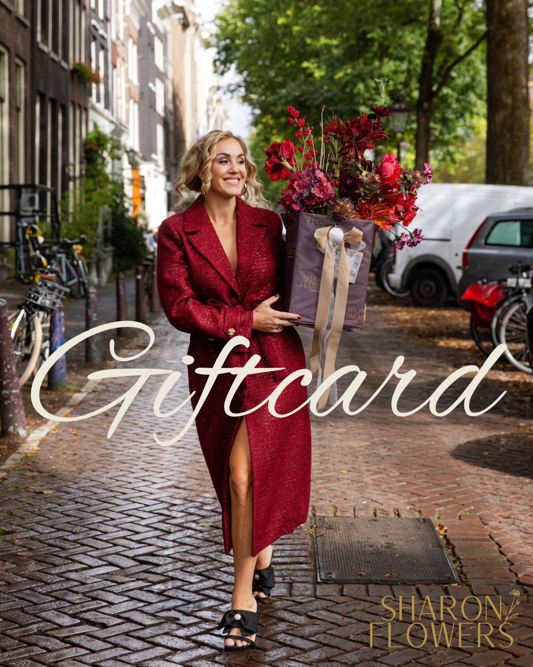 zijden bloemen cadeaubon van sharon flowers