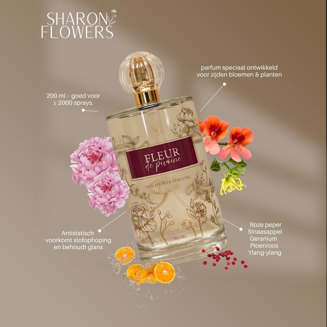 zijden bloemen onderhoud parfum
