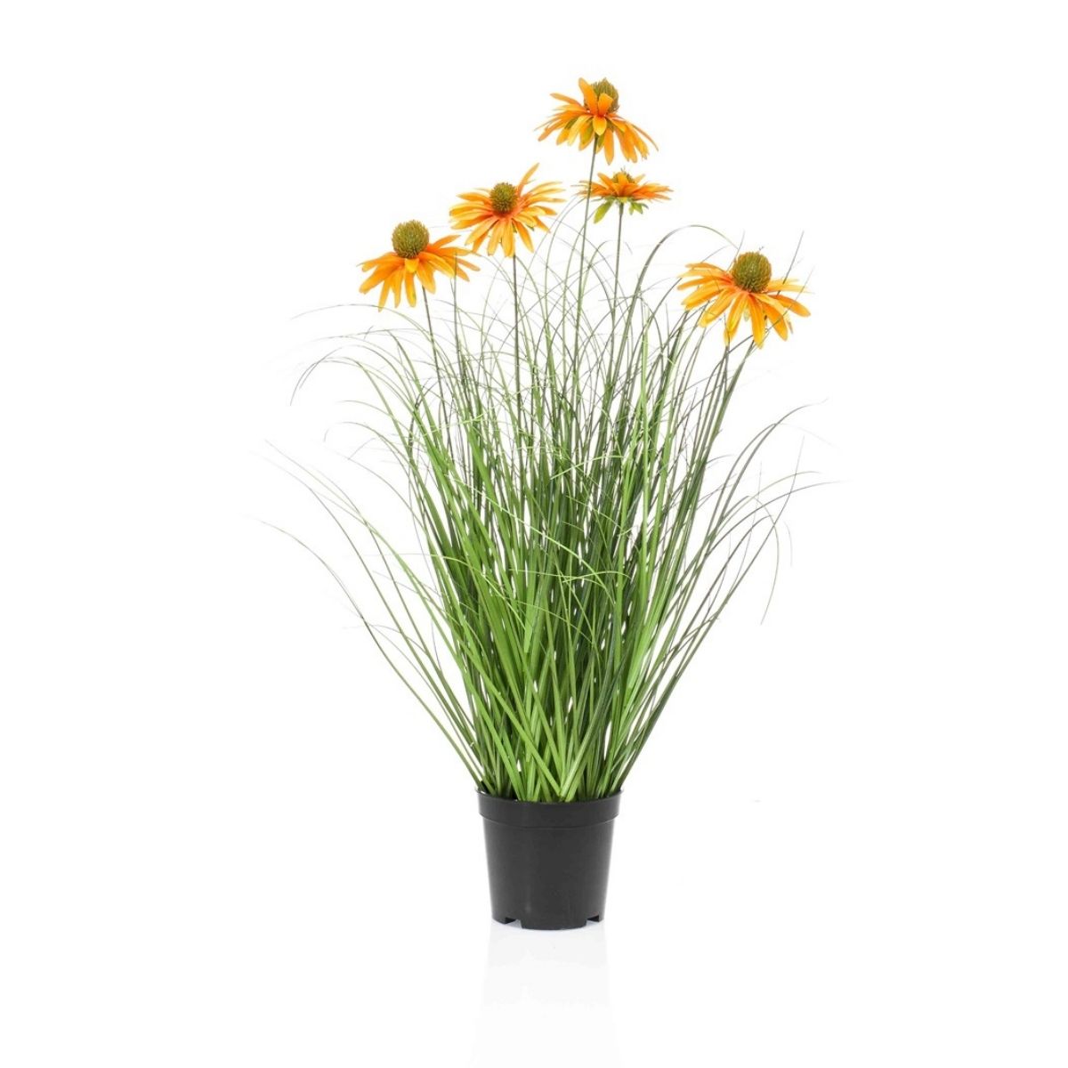 Rudbeckia zijden buitenplant oranje 60cm