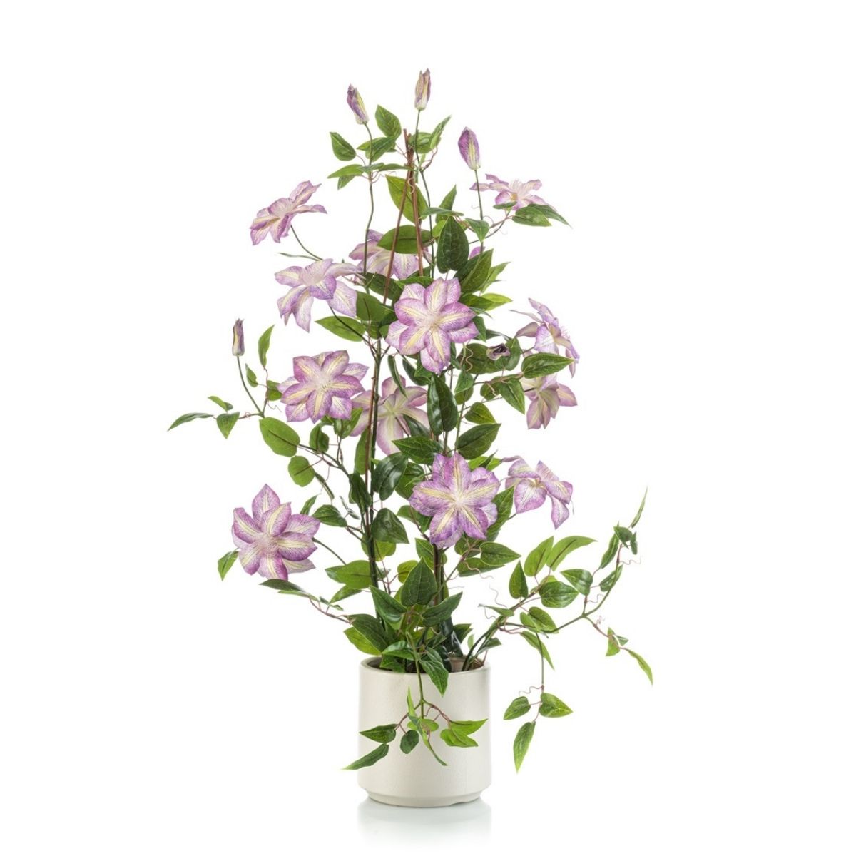 Clematis zijden buitenplant paars 95cm