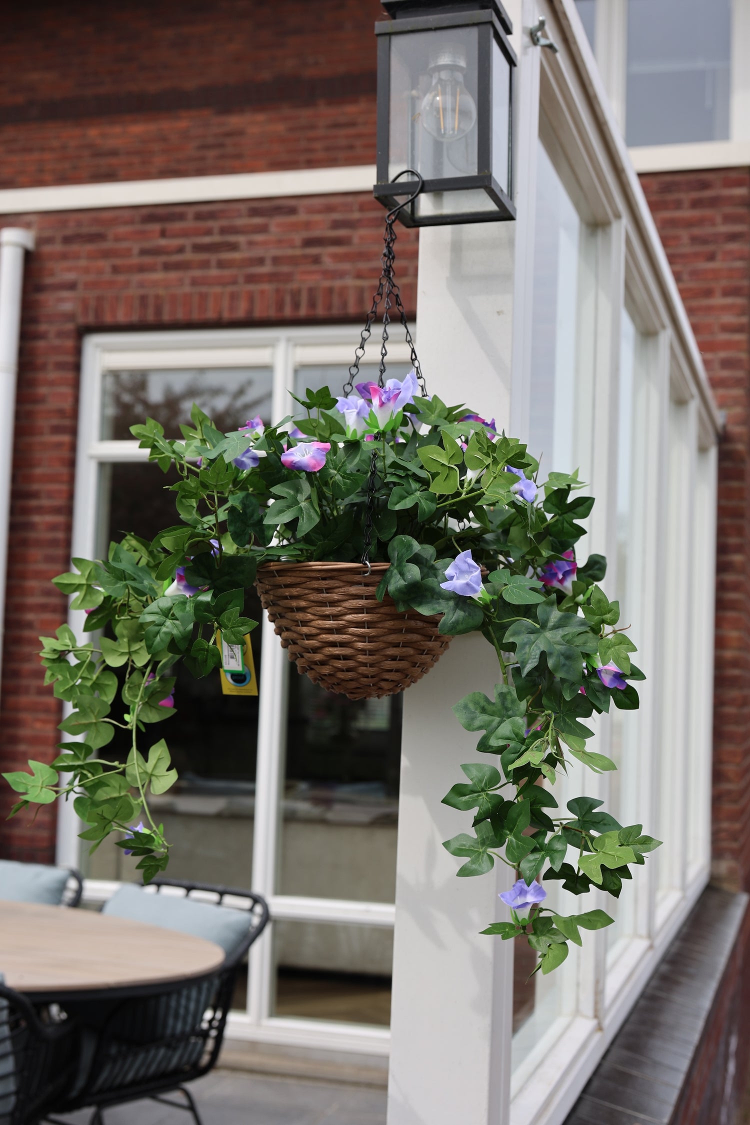 Petunia zijden hangplant paars 70cm - UV bestendig