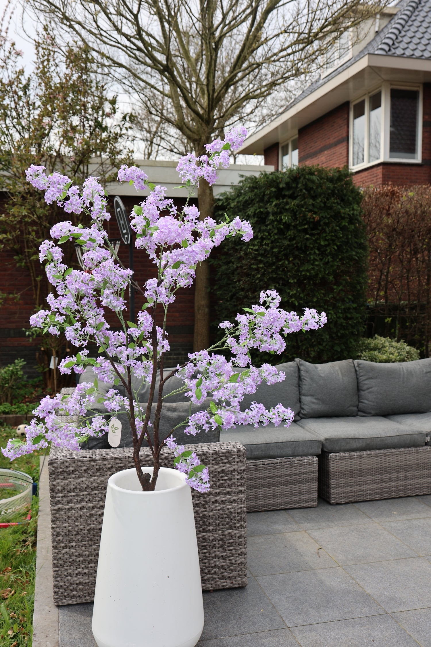 Jasmijn boom zijden buitenplant lila 160cm