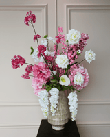Zijdenboeket Dolly - Luxe zijden bloemen boeket - Kunstbloemen van Sharon Flowers