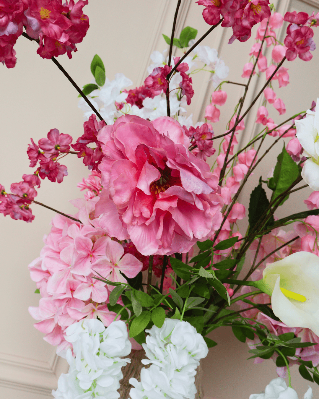 Zijdenboeket Dolly - Luxe zijden bloemen boeket - Kunstbloemen van Sharon Flowers