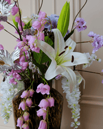 Zijdenboeket Lovely - Luxe zijden bloemen boeket - Kunstbloemen van Sharon Flowers
