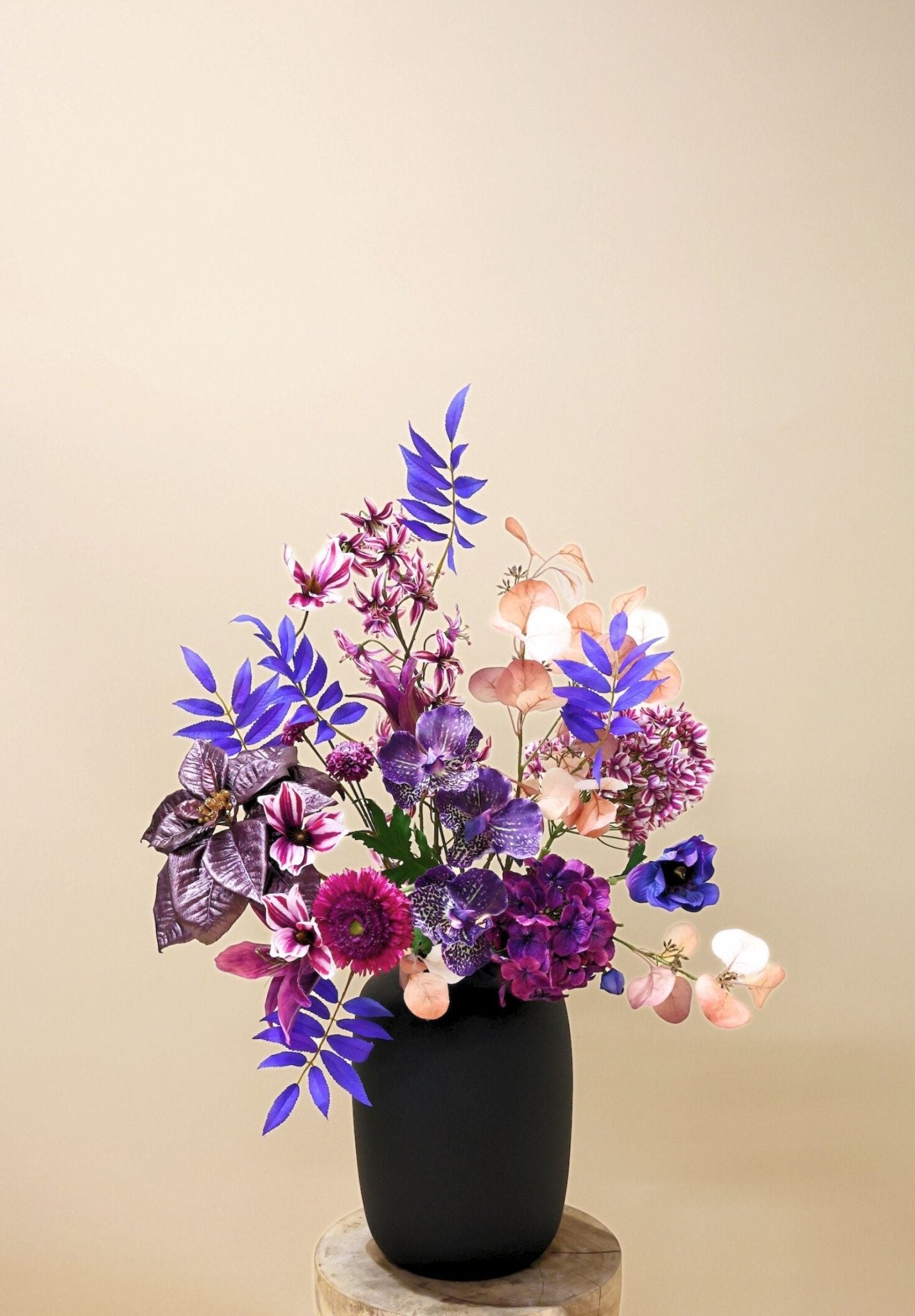 Zijdenboeket Moonlight - Elegant - Luxe zijden bloemen boeket - Kunstbloemen van Sharon Flowers
