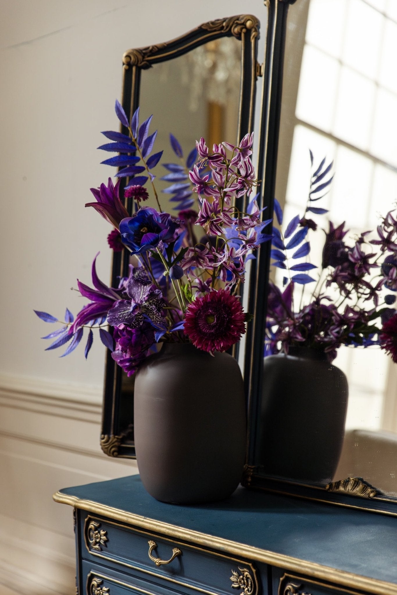 Zijdenboeket Moonlight - Petit - Luxe zijden bloemen boeket - Kunstbloemen van Sharon Flowers