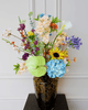 Zijdenboeket Sunny - Luxe zijden bloemen boeket - Kunstbloemen van Sharon Flowers