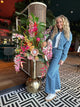 Zijdenboeket Tropical - Luxe zijden bloemen boeket - Kunstbloemen van Sharon Flowers