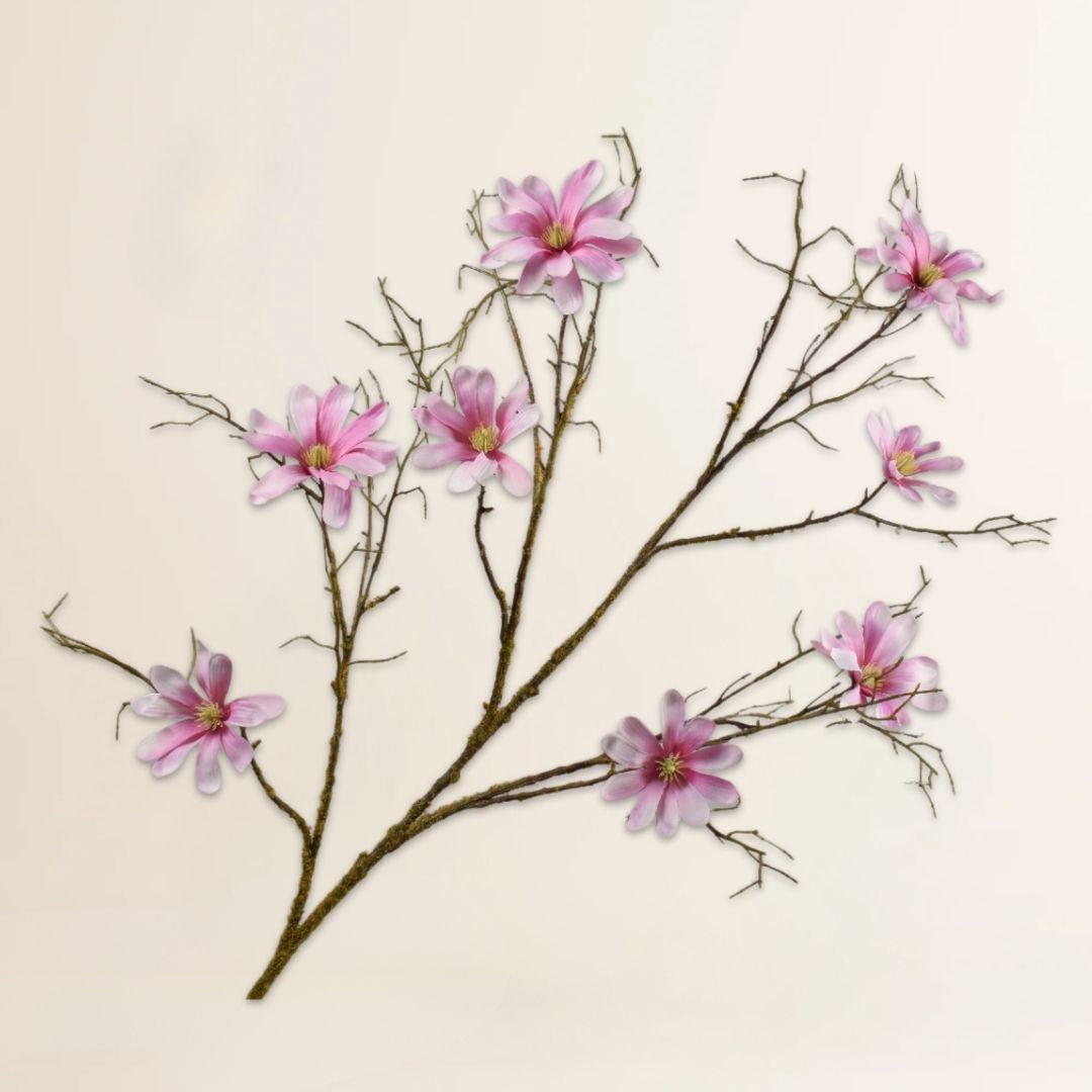 Losse zijden bloem – Magnolia roze 126 cm
