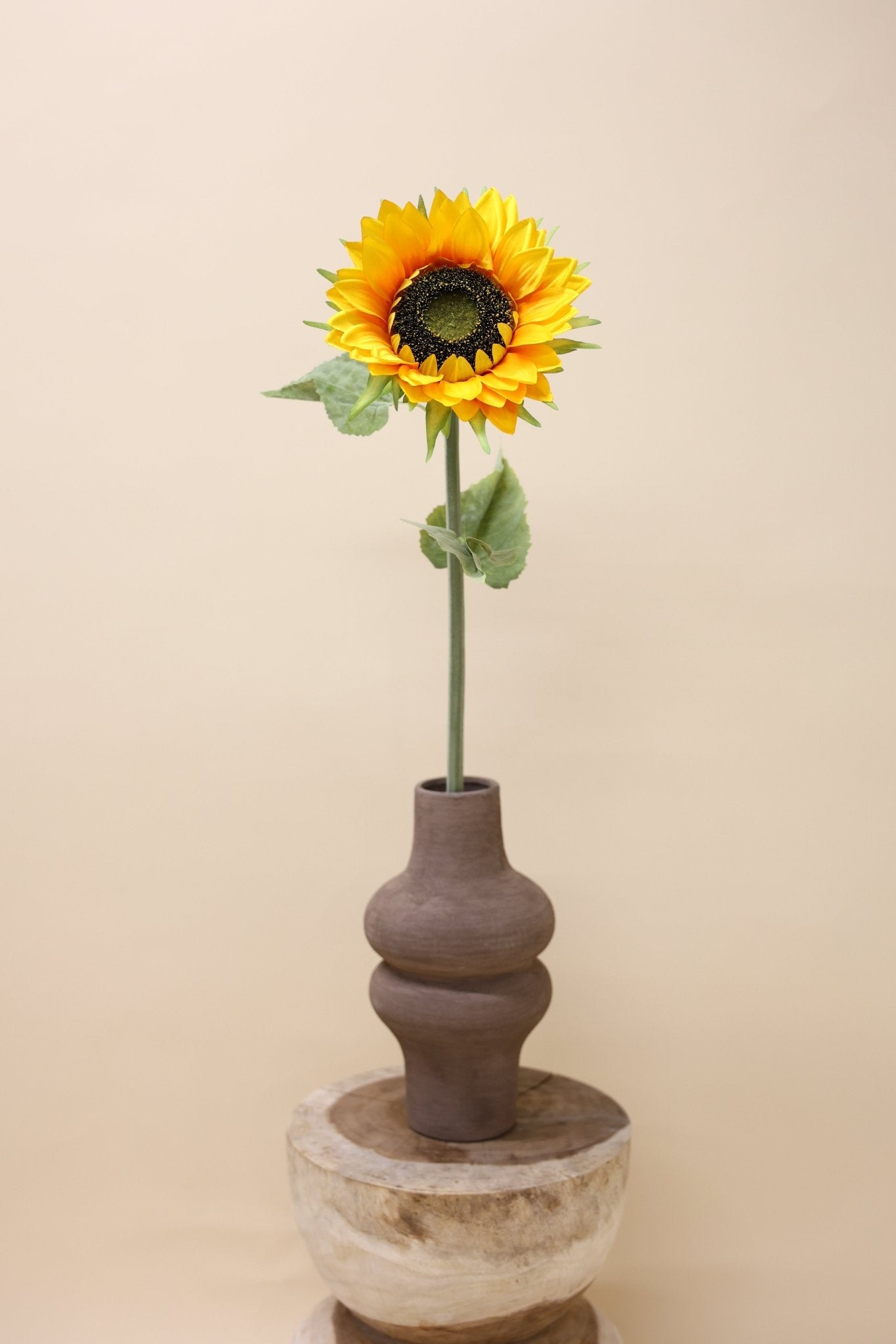 Zonnebloem Cordoba geel 90 cm - Luxe zijden bloemen boeket - Kunstbloemen van Sharon Flowers