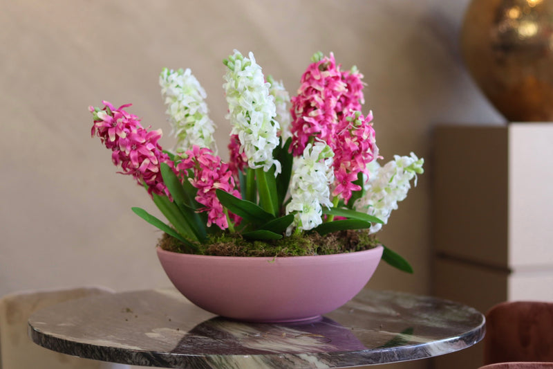Zijden boeket - Hyacinten Sets roze