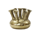 Toetervaas XL -7 openingen - goud/brons - 40x40x38