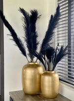 Vaas - goud - glas - Luxe zijden bloemen boeket - Kunstbloemen van Sharon Flowers